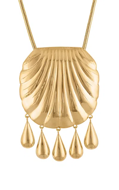 Juju Vera Petra Shell Pendant In Gold