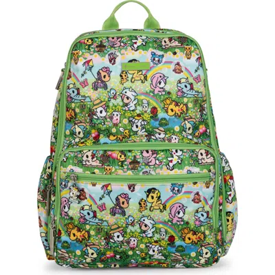 Ju-ju-be Kids' Jujube Zealous Water Resistant Diaper Backpack In Green