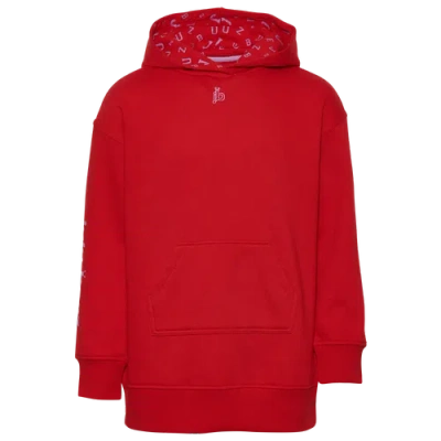 Jujubeez Kids' Girls   Elongated Pullover Hoodie In Red/white