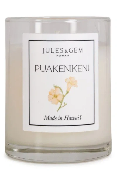 Jules & Gem Hawaii 3 oz Candle / Puakenikeni In White