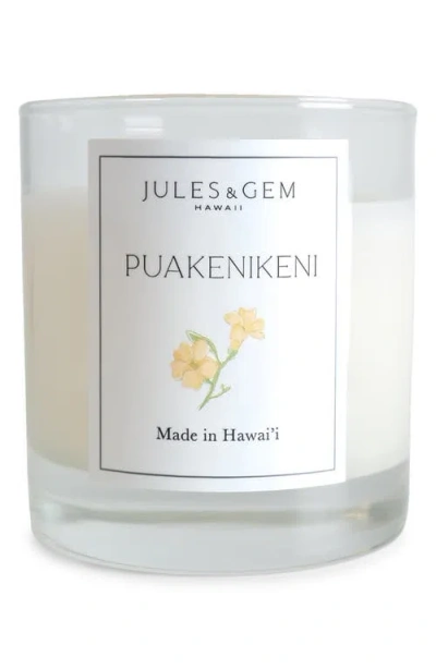 Jules & Gem Hawaii 7 oz Candle / Pikake In White