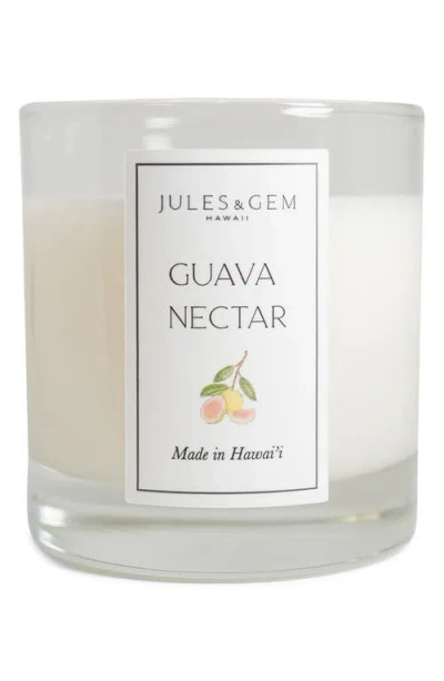 Jules & Gem Hawaii 7 oz Candle / Pikake In White