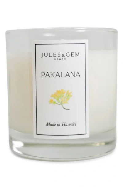 Jules & Gem Hawaii 7 oz Candle / Pikake In White