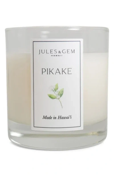 Jules & Gem Hawaii 7 oz Candle / Pikake In White