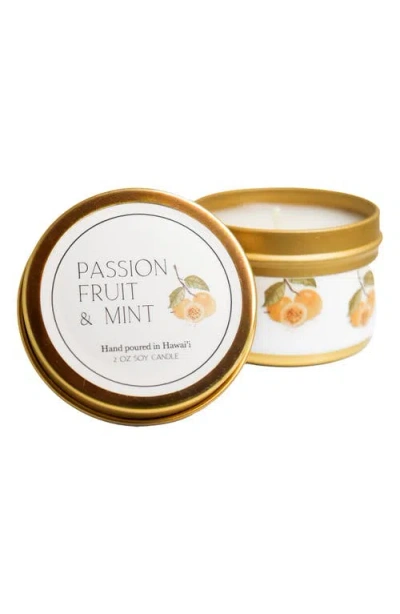 Jules & Gem Hawaii Scented Soy Wax Candle In Gold