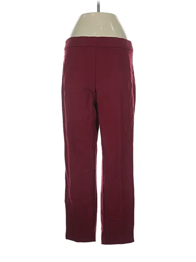 Pre-owned Jules & Leopold Active Pants In Burgundy
