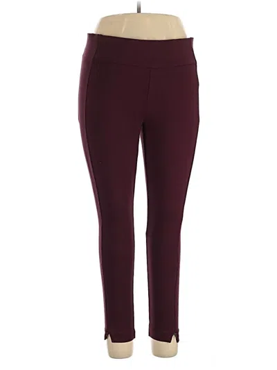 Pre-owned Jules & Leopold Active Pants In Burgundy