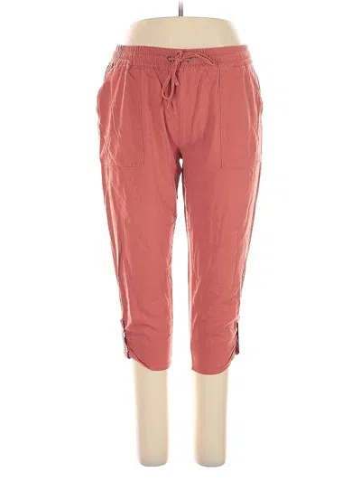 Pre-owned Jules & Leopold Linen Pants In Red