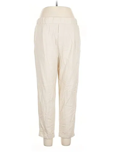 Pre-owned Jules & Leopold Linen Pants In White