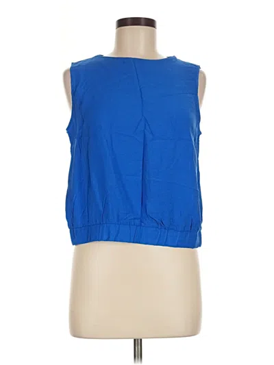 Pre-owned Jules & Leopold Sleeveless Blouse In Blue