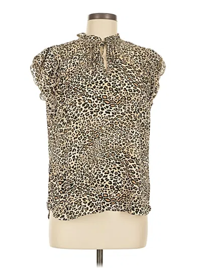 Pre-owned Jules & Leopold Sleeveless Blouse In Brown