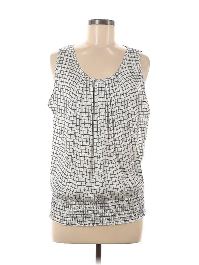 Pre-owned Jules & Leopold Sleeveless Blouse In Silver