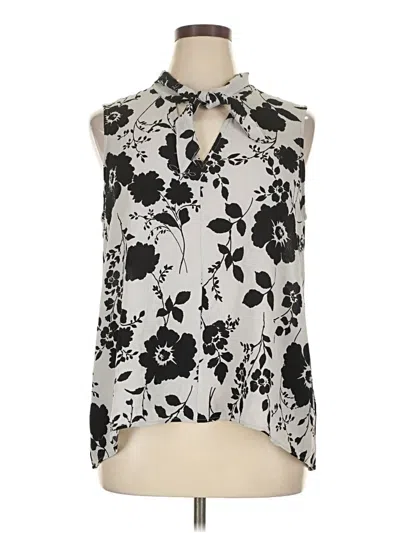 Pre-owned Jules & Leopold Sleeveless Blouse In Silver