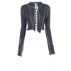 Julfer Nicole Cut-out Crop Top