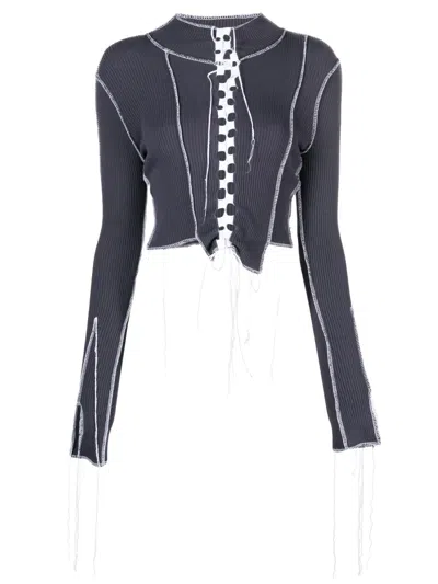 JULFER NICOLE CUT-OUT CROP TOP