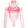 Julfer Janet Wave-print Bodysuit