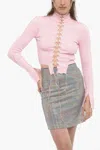 Julfer Woman Top Pink Size 6 Cotton In Pink