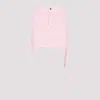Julfer Woman Denim Skirt Pink Size 6 Cotton In Pink & Purple