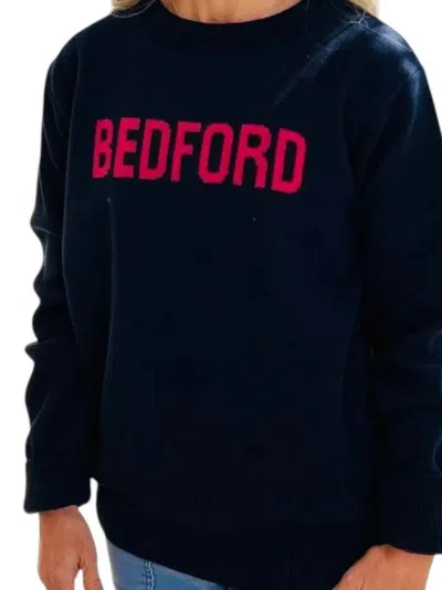 Juli Classic Crewneck Sweater In Navy In Multi