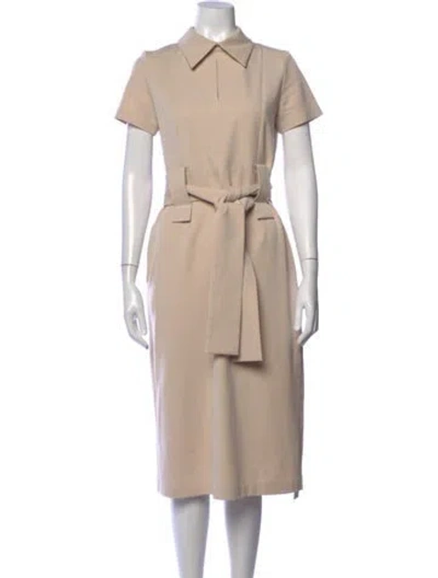Pre-owned Julia Allert Knee-length Dress In Neutrals