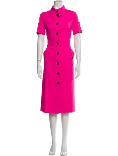 Pre-owned Julia Allert Midi Length Dress W/ Tags In Pink
