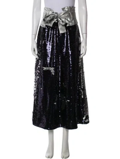 Pre-owned Julia Allert Midi Length Skirt W/ Tags In Black