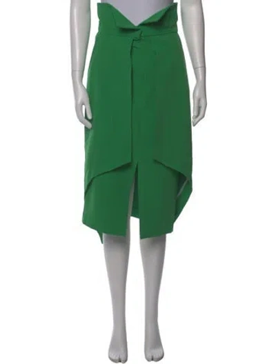 Pre-owned Julia Allert Midi Length Skirt W/ Tags In Green
