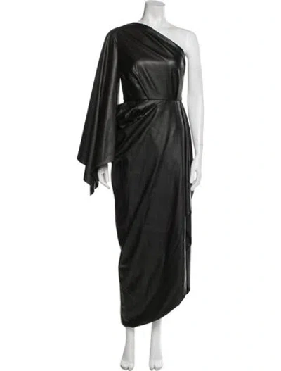 Pre-owned Julia Allert One-shoulder Long Dress In Multi