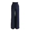 Julia Allert Stylish Wide-leg High-waisted Jeans Blue In Blue