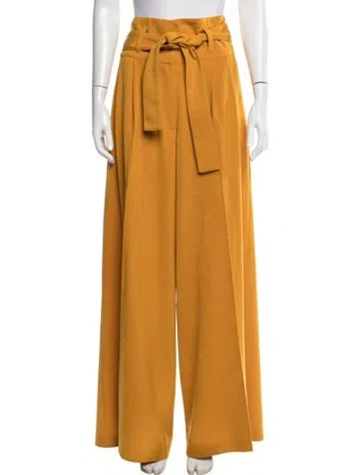 Pre-owned Julia Allert Wide Leg Pants In Orange