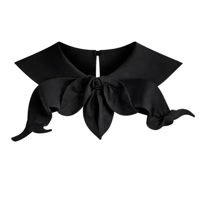 Julia Allert Women's Adjustable Sculptural Collar – Black