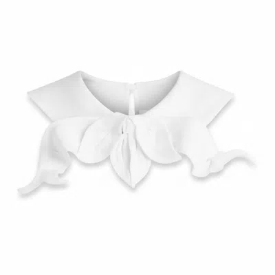 Julia Allert Women's Adjustable Sculptural Collar – White
