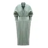 Julia Allert Women's Architectural Wool-effect Coat With Large Pockets Mint Green In Green
