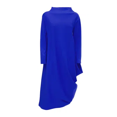 Julia Allert Women's Asymmetrical Jersey Dress Blue
