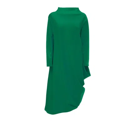 Julia Allert Women's Asymmetrical Jersey Dress Green