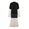 Julia Allert Women's Black / Neutrals Designer T-shirt Style Long Dress Black In Black