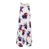 Julia Allert Women's Designer Fish Print A-line Crepe Dress White In White