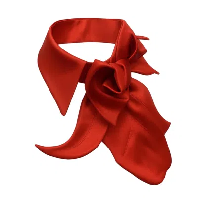Julia Allert Women's Designer Neckwear - Collar Red In Burgundy