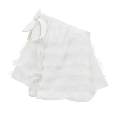 Julia Allert Women's Designer Off-shoulder Blouse White