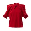 Julia Allert Women's Designer Red Blouse In Red
