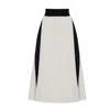 Julia Allert Women's Elastic Waist Ankle-length Skirt White In White