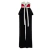 Julia Allert Women's Flared Pants With Corset Waistband Black In Black