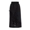 Julia Allert Women's Graceful Organza Midi Skirt With Elastic Waistband Black In Black