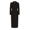 Julia Allert Women's Modern Tailored Long Blazer Dress Black In Black