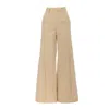 Julia Allert Women's Neutrals Formal Flared Trousers Beige In Beige