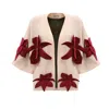 Julia Allert Women's Neutrals Silk-lined Wrap Jacket With Dropped Sleeves Peach Nude