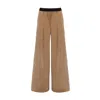 Julia Allert Women's Neutrals Wide-leg Soft Corduroy Trousers Beige In Beige