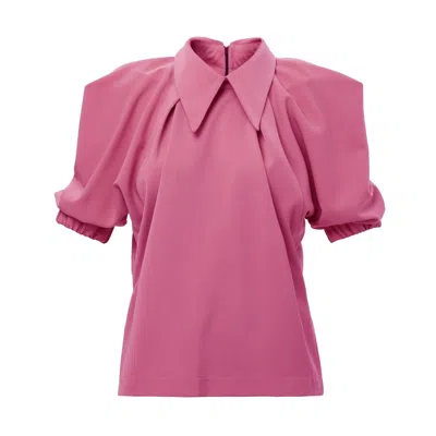 Julia Allert Women's Pink / Purple Designer Pink Blouse In Pink/purple