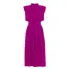 Julia Allert Women's Pink / Purple Stylish Straight Dress With Belt Pink In Pink/purple