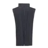 Julia Allert Women's Black / White Pinstripe Midi Skirt With Front Slit Black In Black